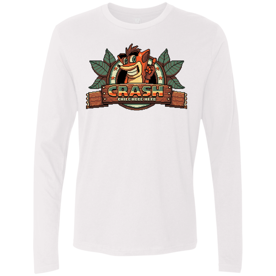 T-Shirts White / S Childhood hero Men's Premium Long Sleeve