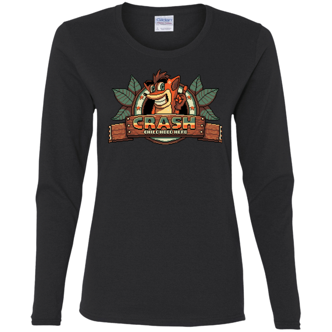 T-Shirts Black / S Childhood hero Women's Long Sleeve T-Shirt