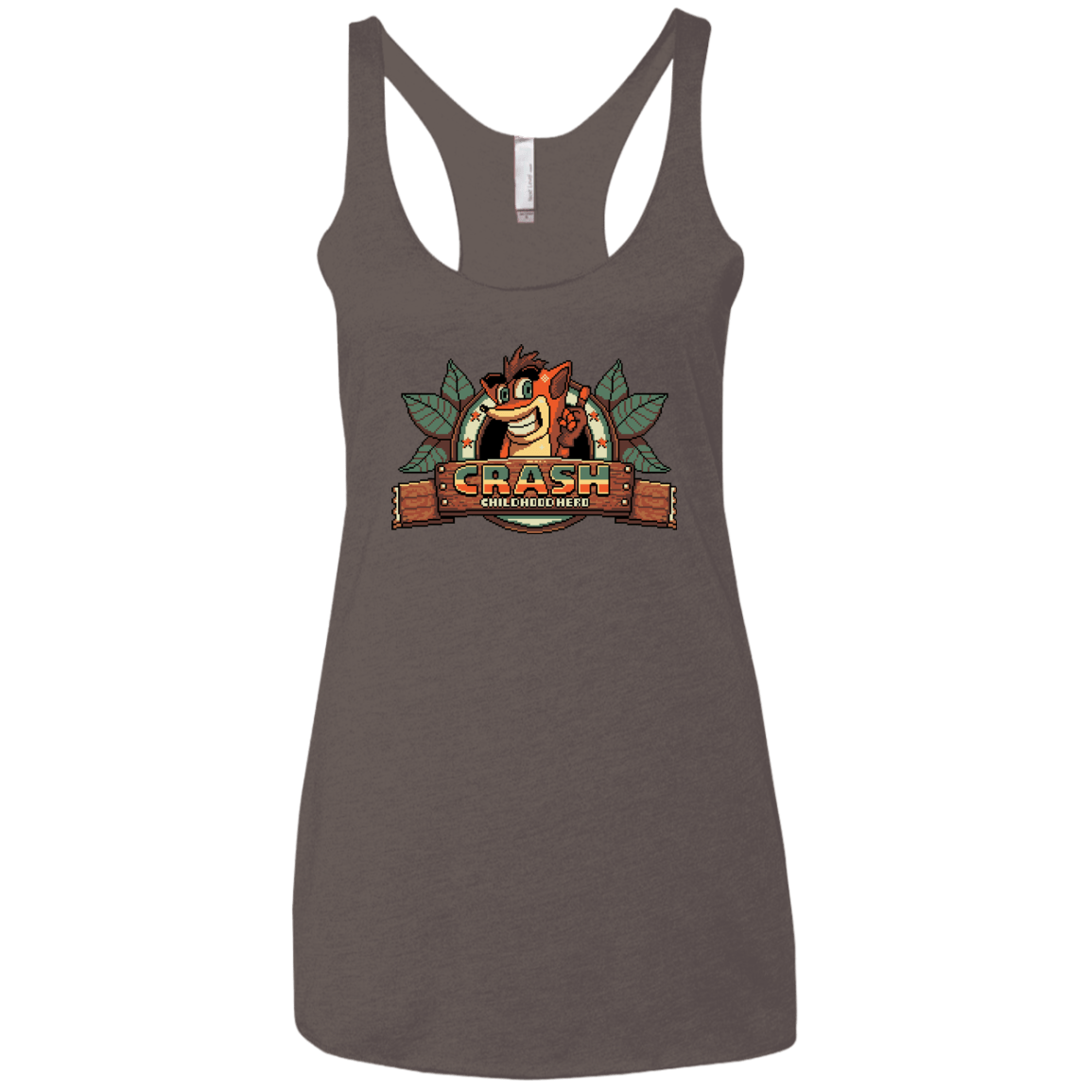 T-Shirts Macchiato / X-Small Childhood hero Women's Triblend Racerback Tank