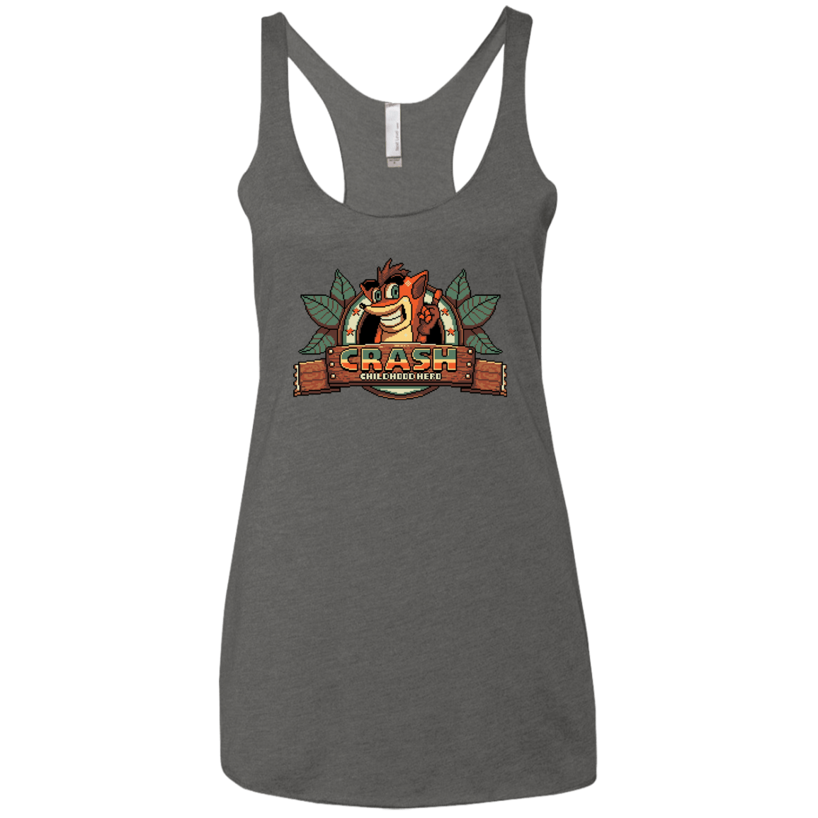 T-Shirts Premium Heather / X-Small Childhood hero Women's Triblend Racerback Tank