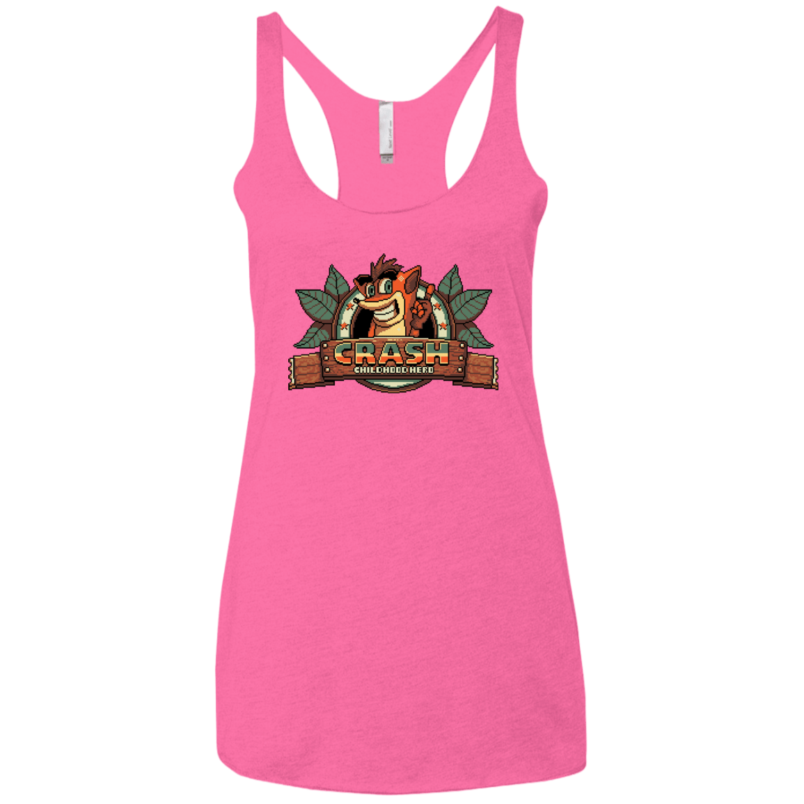 T-Shirts Vintage Pink / X-Small Childhood hero Women's Triblend Racerback Tank