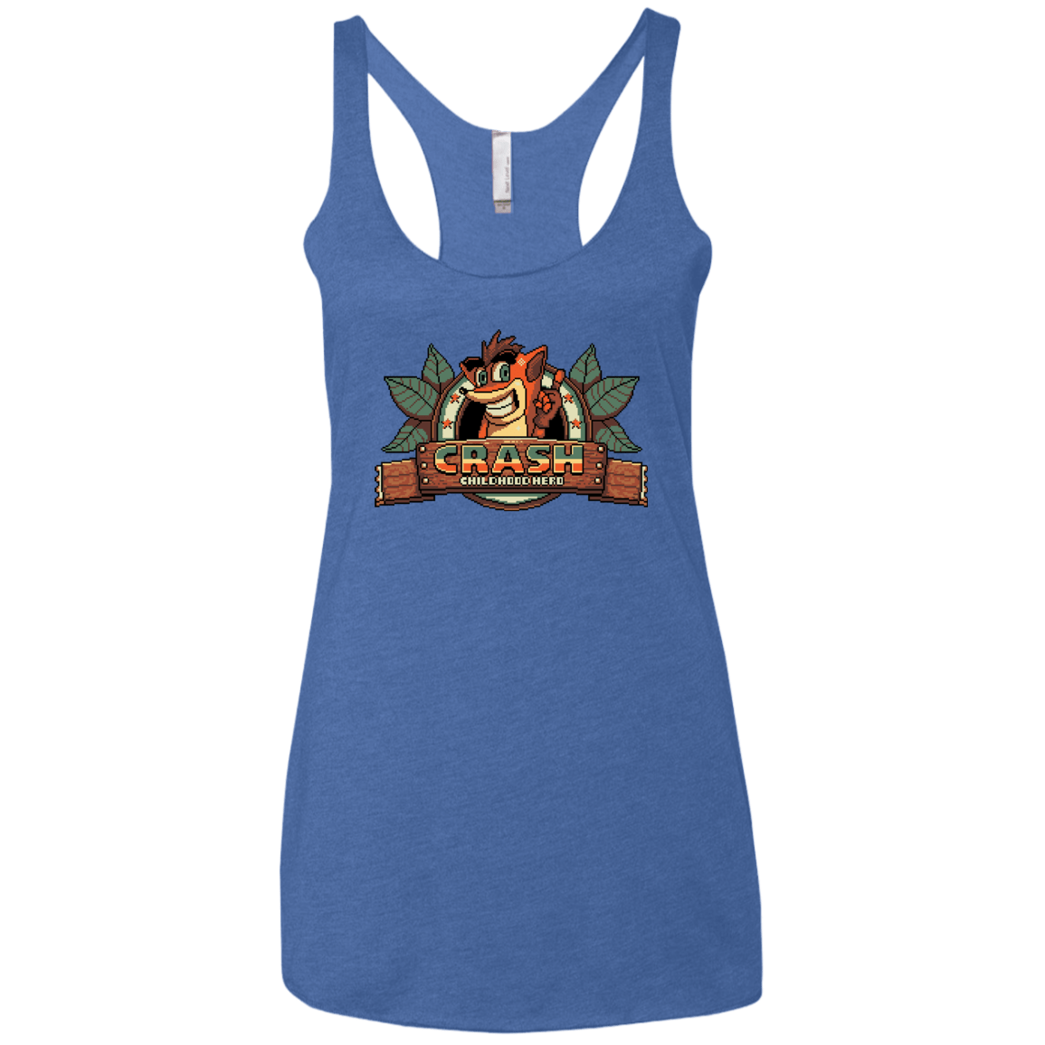 T-Shirts Vintage Royal / X-Small Childhood hero Women's Triblend Racerback Tank