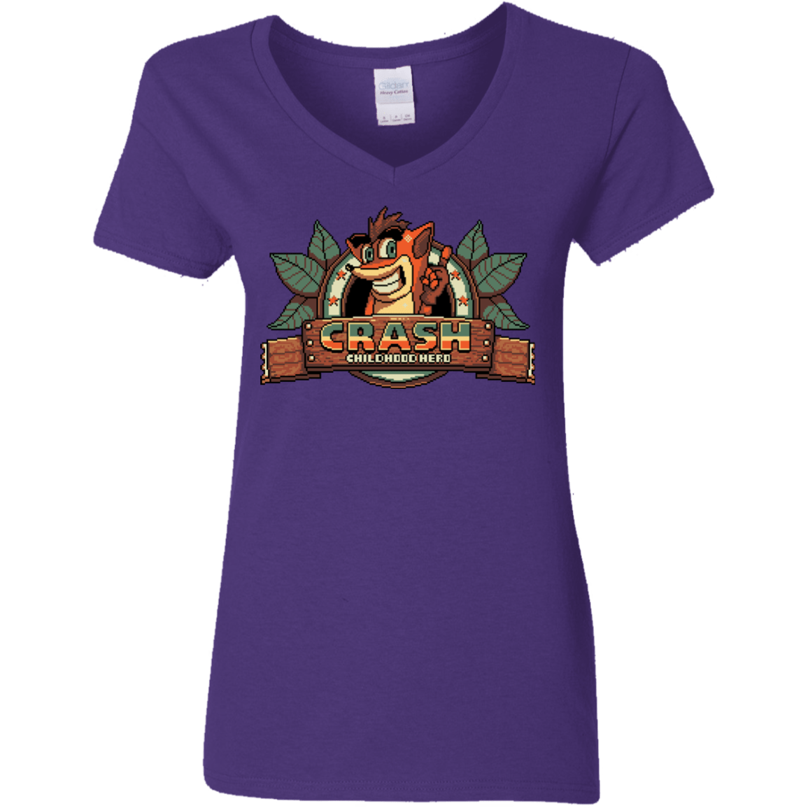 T-Shirts Purple / S Childhood hero Women's V-Neck T-Shirt