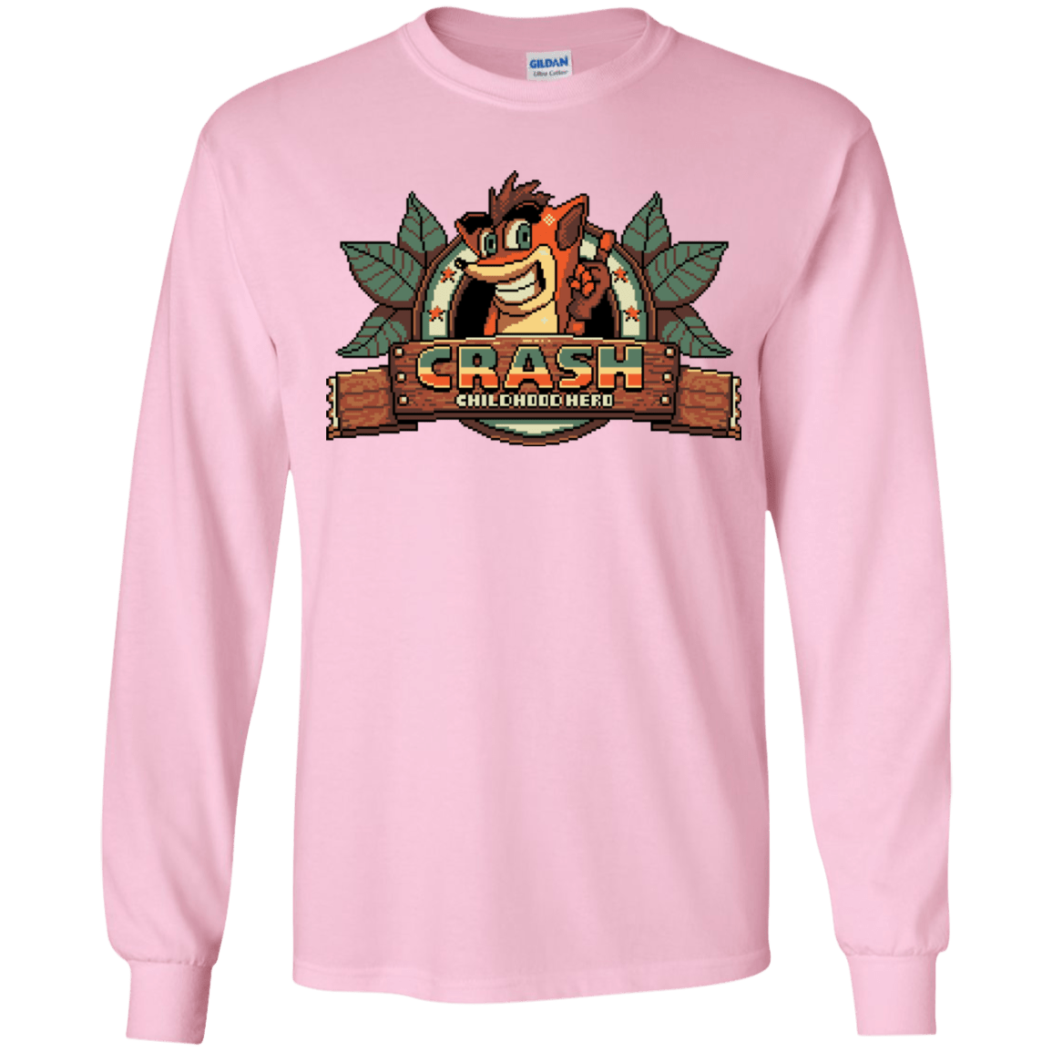 T-Shirts Light Pink / YS Childhood hero Youth Long Sleeve T-Shirt