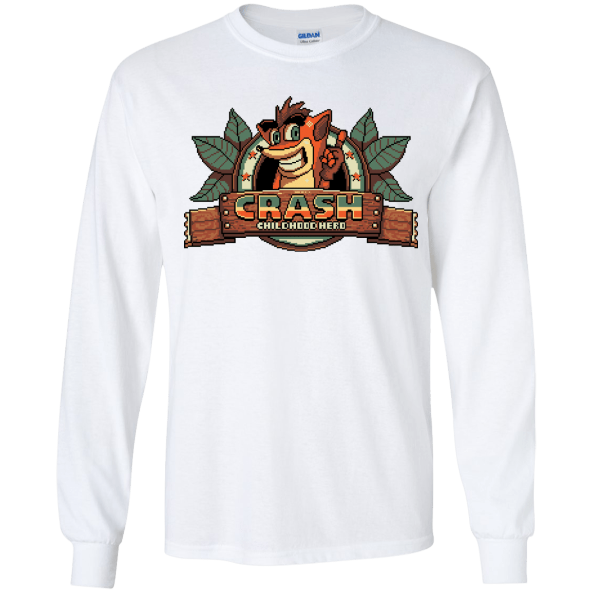 T-Shirts White / YS Childhood hero Youth Long Sleeve T-Shirt