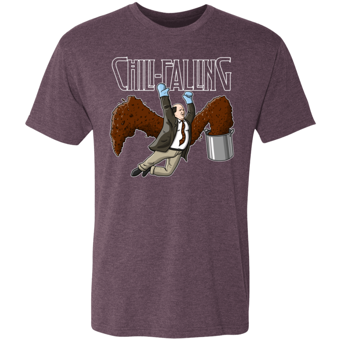 T-Shirts Vintage Purple / S Chili Falling Men's Triblend T-Shirt