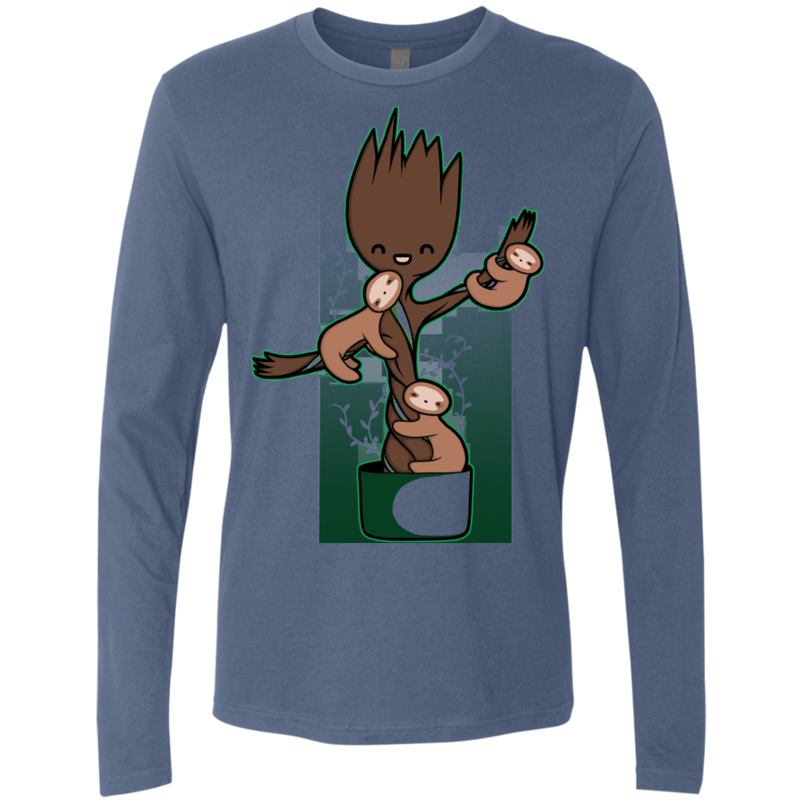 T-Shirts Indigo / Small Chilling Out Men's Premium Long Sleeve