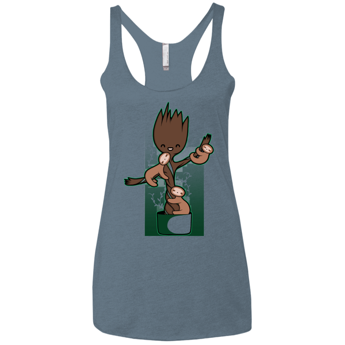 T-Shirts Indigo / X-Small Chilling Out Women's Triblend Racerback Tank