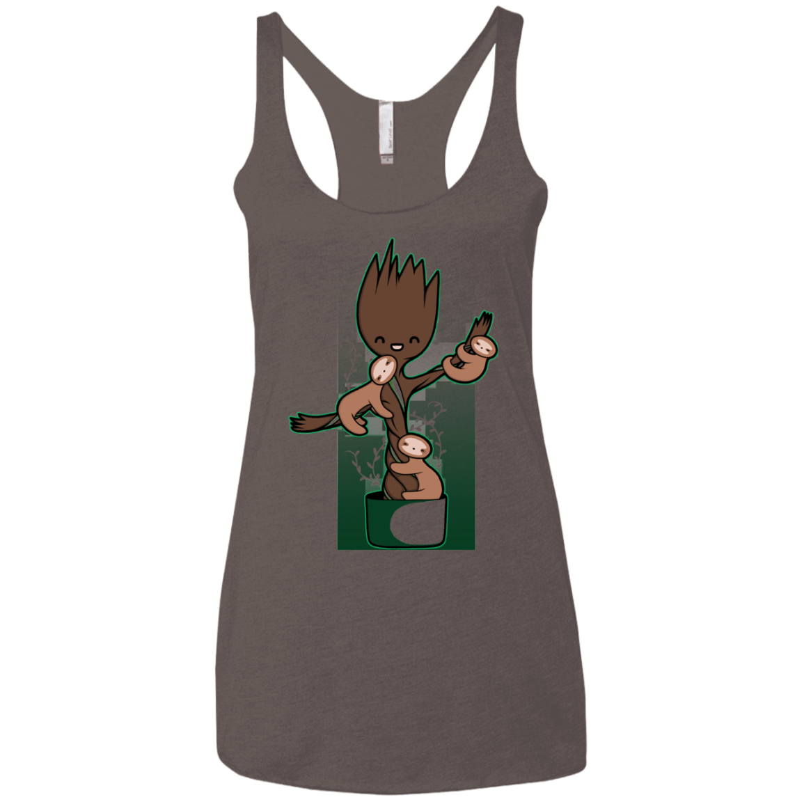 T-Shirts Macchiato / X-Small Chilling Out Women's Triblend Racerback Tank