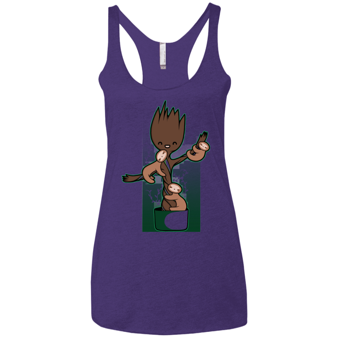 T-Shirts Purple / X-Small Chilling Out Women's Triblend Racerback Tank