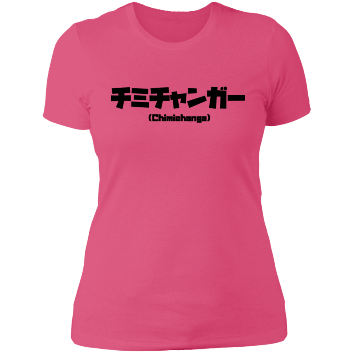 T-Shirts Hot Pink / S Chimichanga Kanji Women's Premium T-Shirt