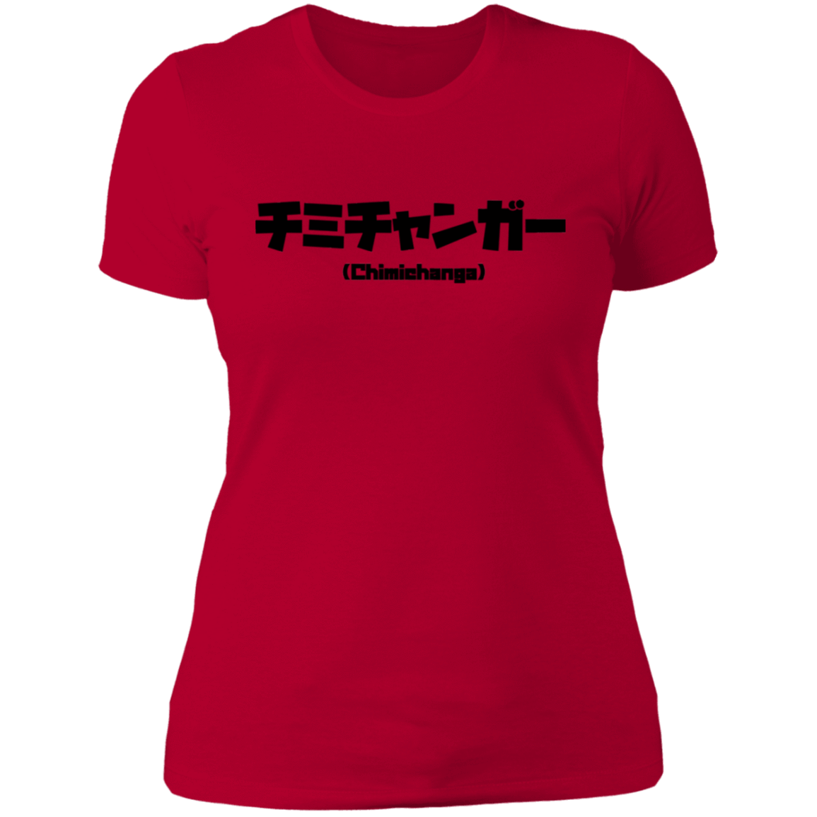 T-Shirts Red / S Chimichanga Kanji Women's Premium T-Shirt