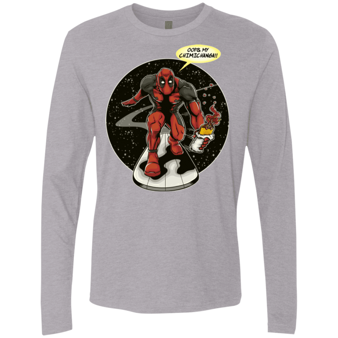 T-Shirts Heather Grey / Small Chimichanga Surfer Men's Premium Long Sleeve