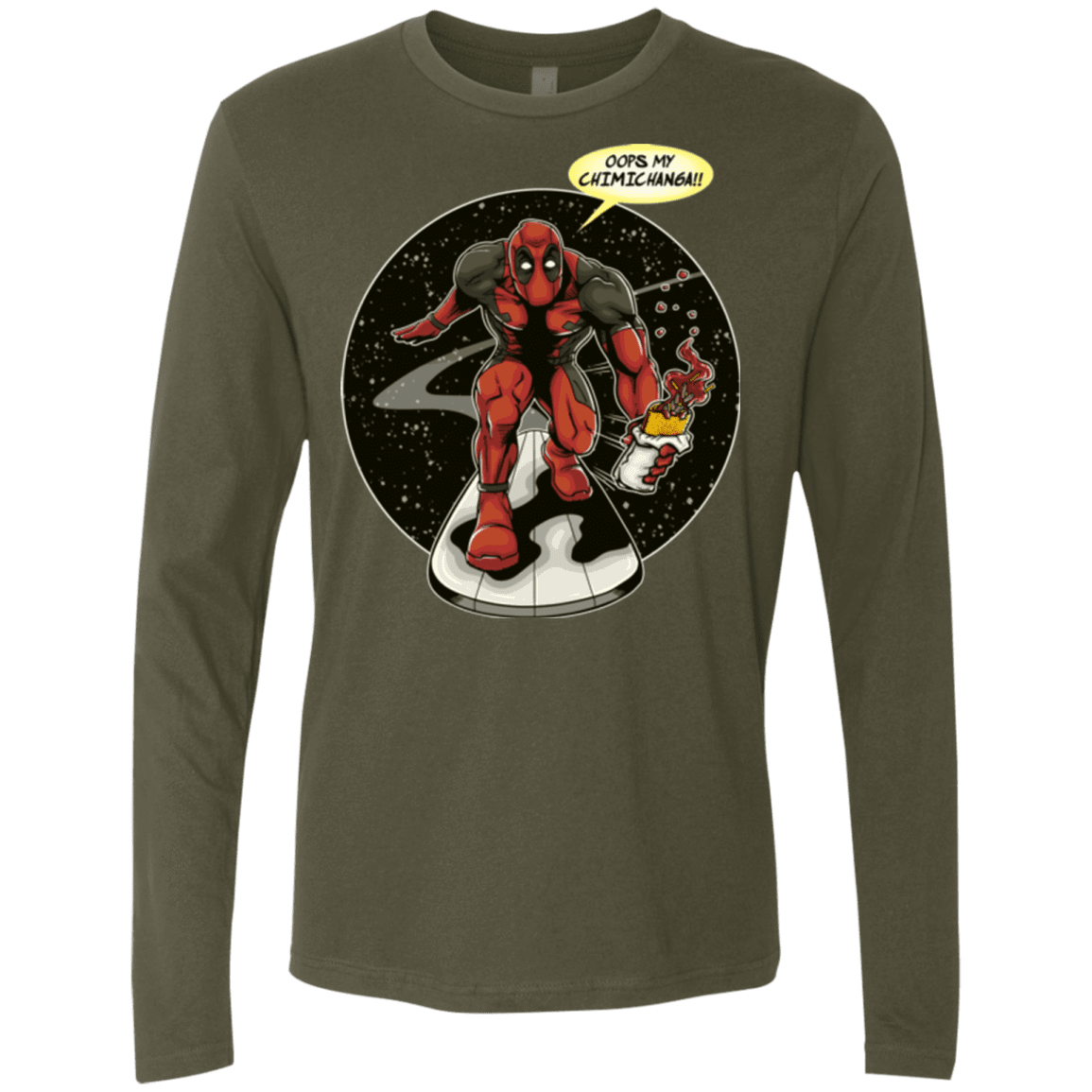 T-Shirts Military Green / Small Chimichanga Surfer Men's Premium Long Sleeve