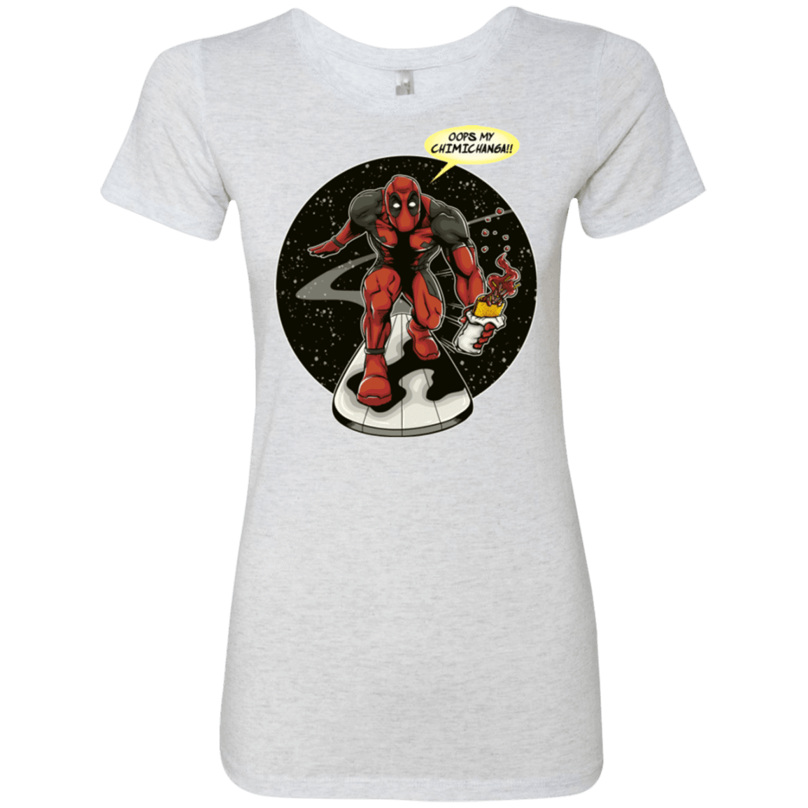 T-Shirts Heather White / Small Chimichanga Surfer Women's Triblend T-Shirt