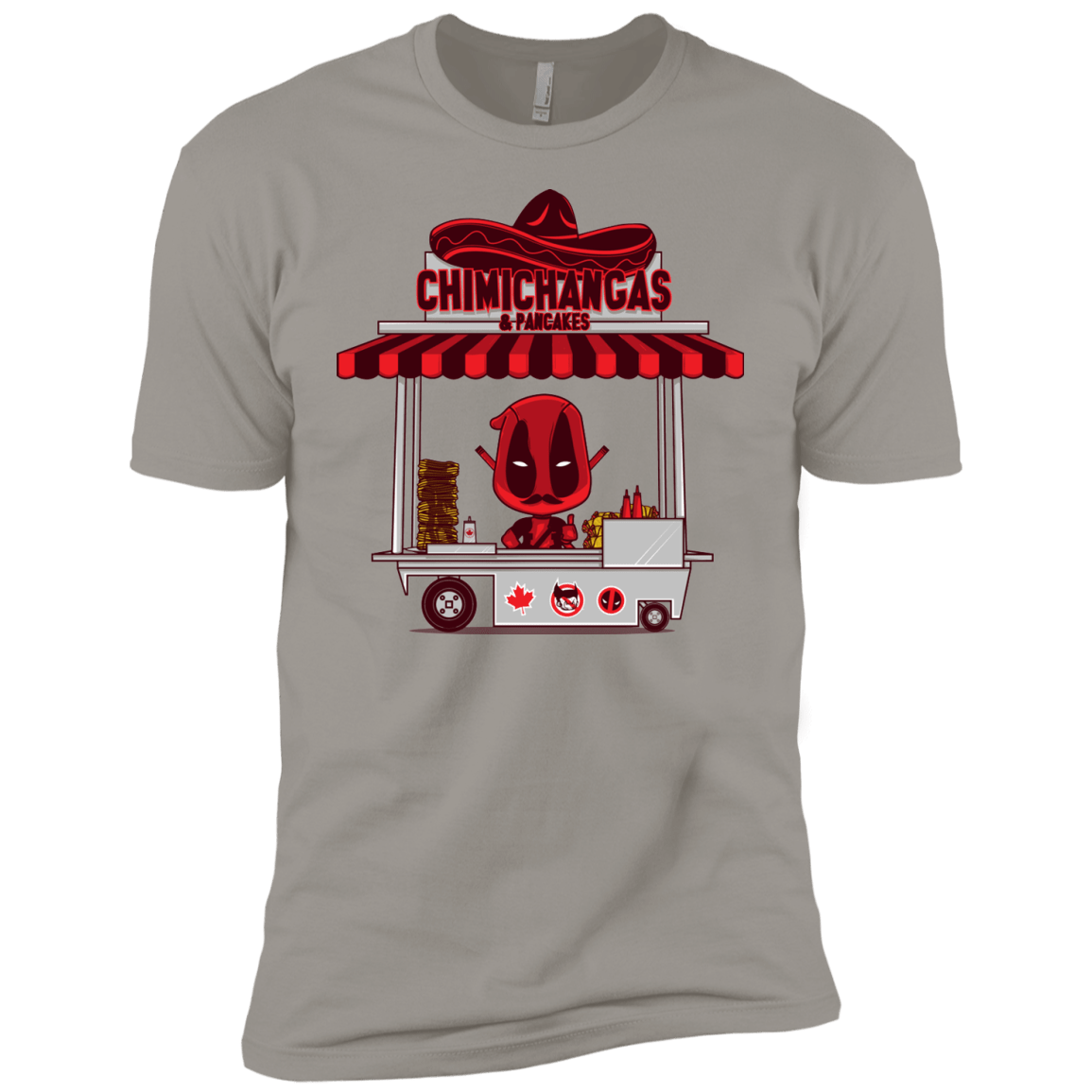 T-Shirts Light Grey / YXS CHIMICHANGAS & PANCAKES Boys Premium T-Shirt