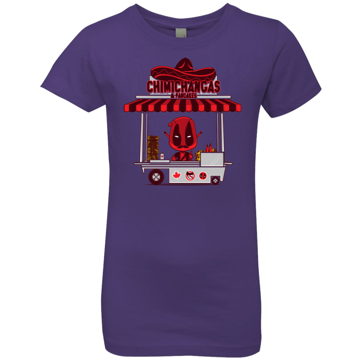 T-Shirts Purple Rush / YXS CHIMICHANGAS & PANCAKES Girls Premium T-Shirt