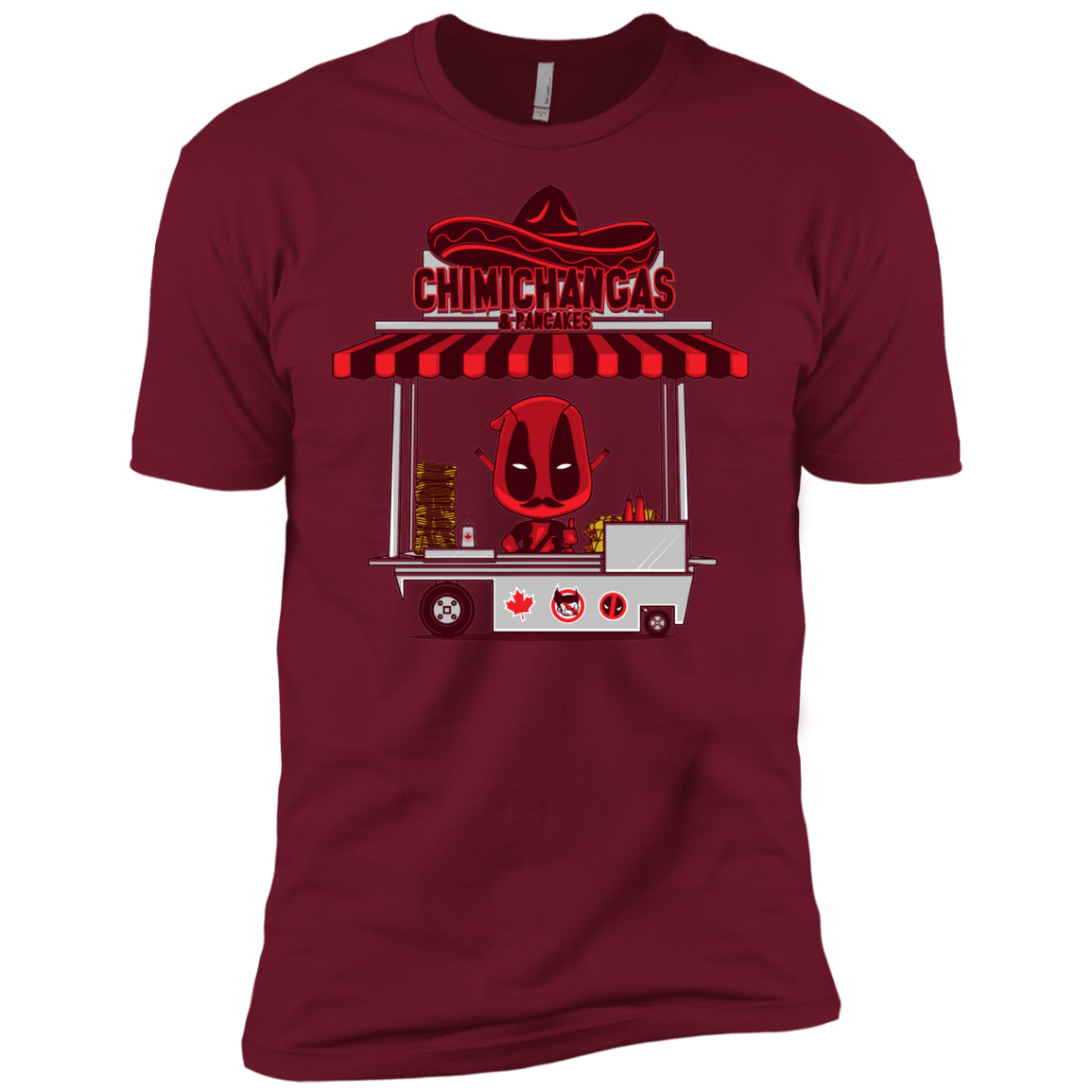 T-Shirts Cardinal / X-Small CHIMICHANGAS & PANCAKES Men's Premium T-Shirt