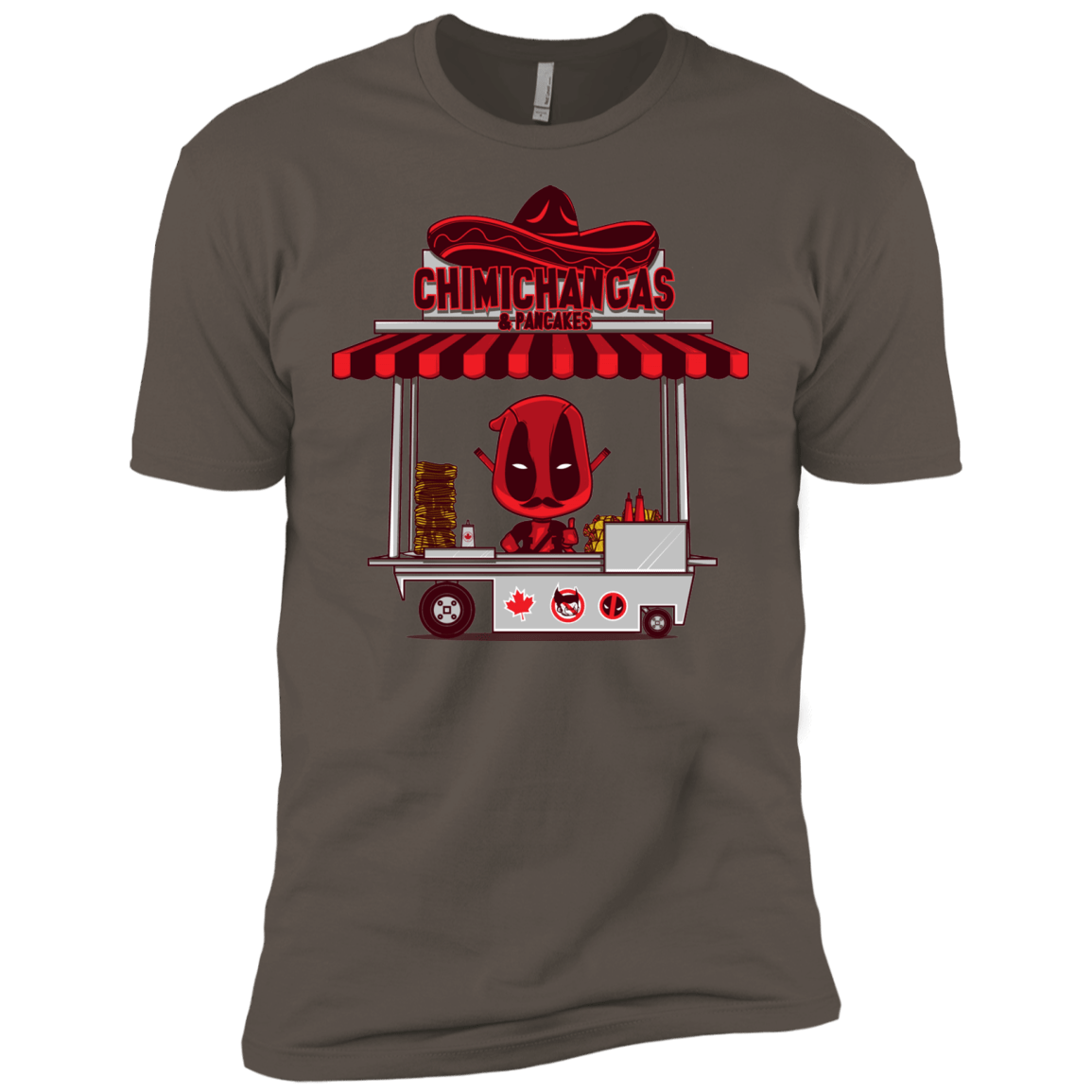 T-Shirts Warm Grey / X-Small CHIMICHANGAS & PANCAKES Men's Premium T-Shirt