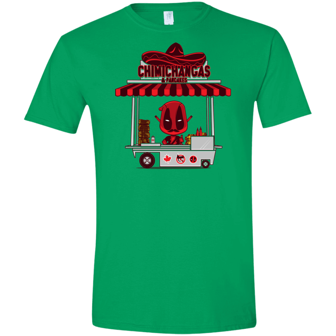 T-Shirts Irish Green / S CHIMICHANGAS & PANCAKES Men's Semi-Fitted Softstyle