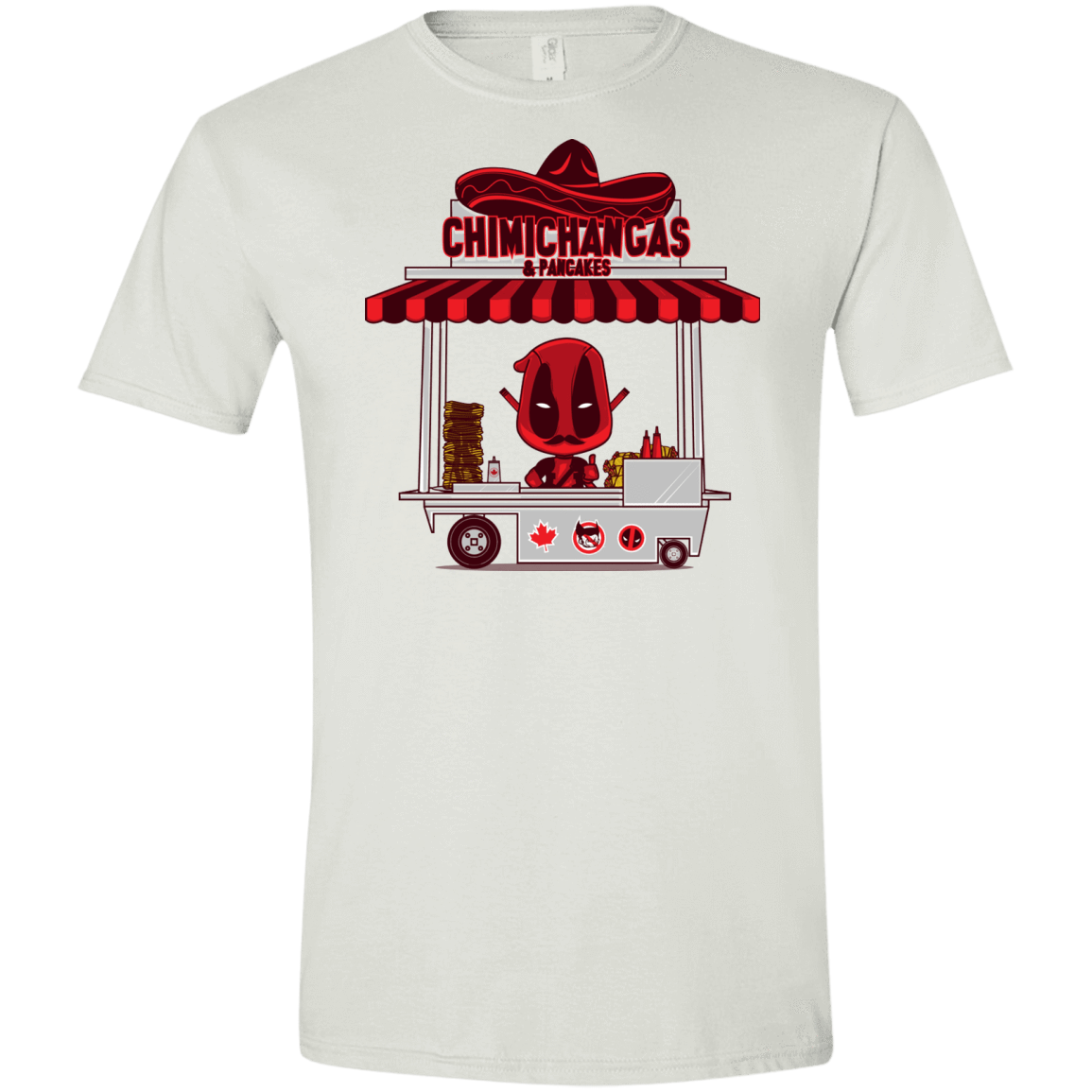 T-Shirts White / X-Small CHIMICHANGAS & PANCAKES Men's Semi-Fitted Softstyle