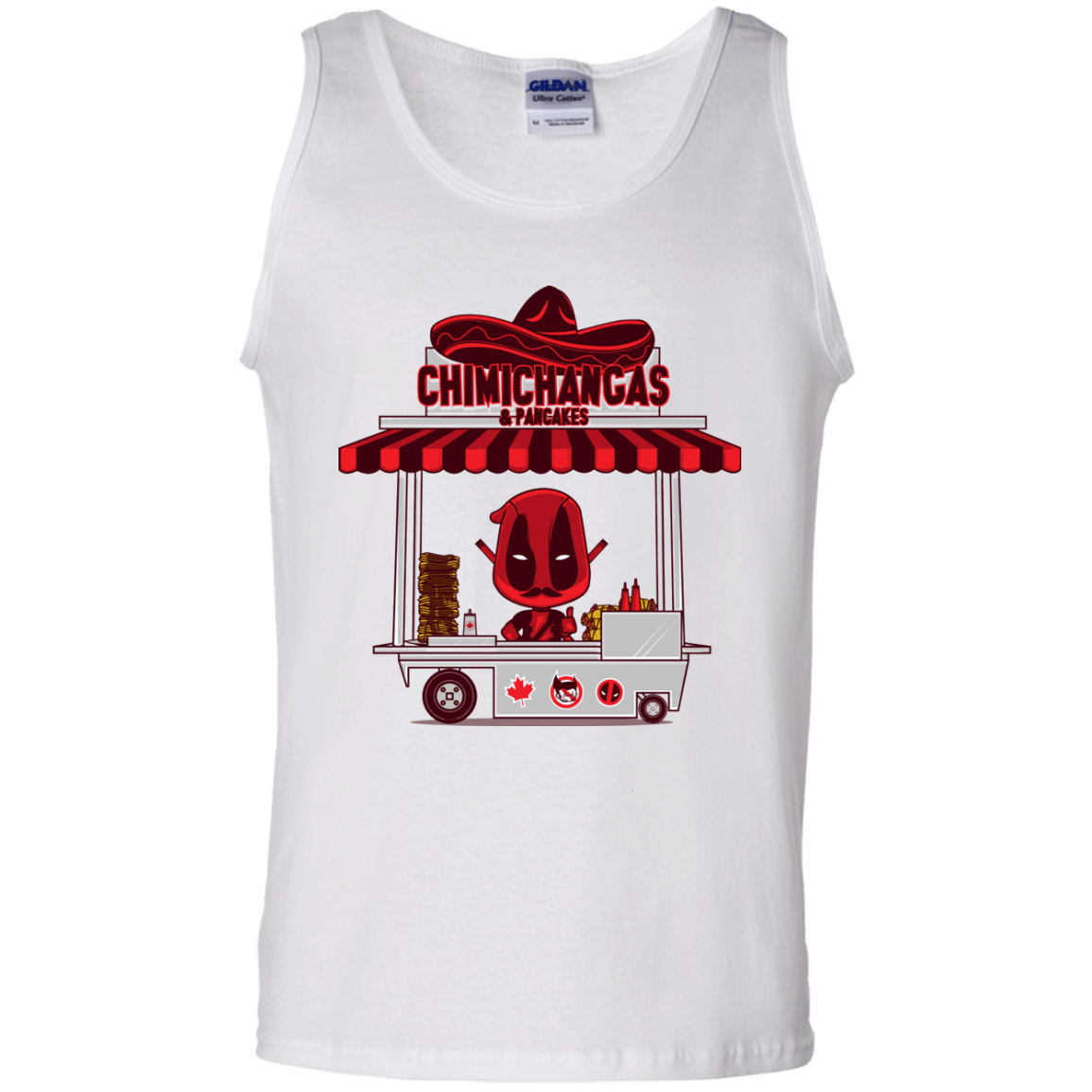 T-Shirts White / S CHIMICHANGAS & PANCAKES Men's Tank Top