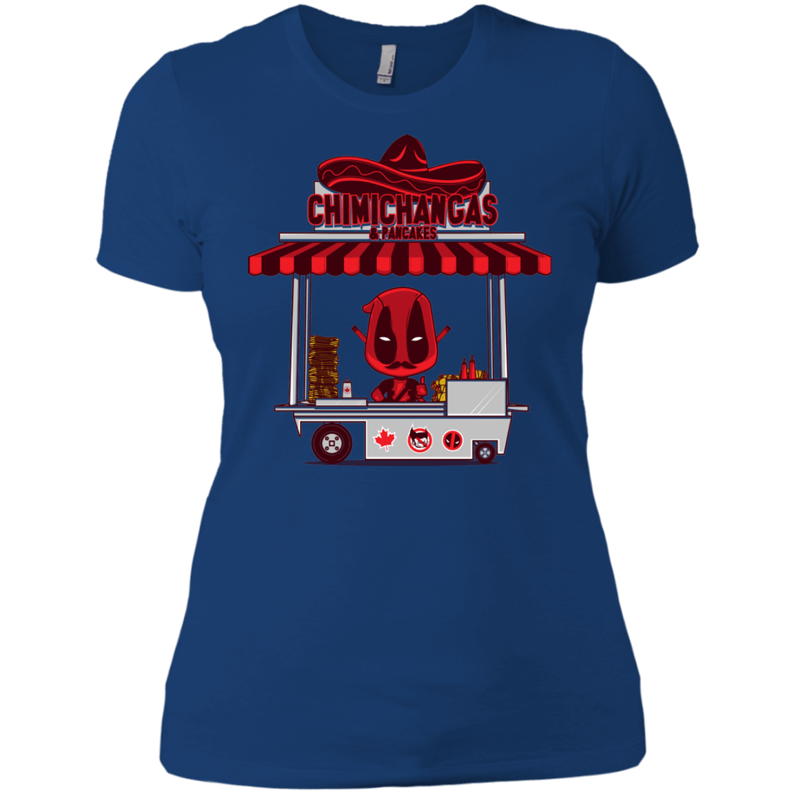 T-Shirts Royal / X-Small CHIMICHANGAS & PANCAKES Women's Premium T-Shirt