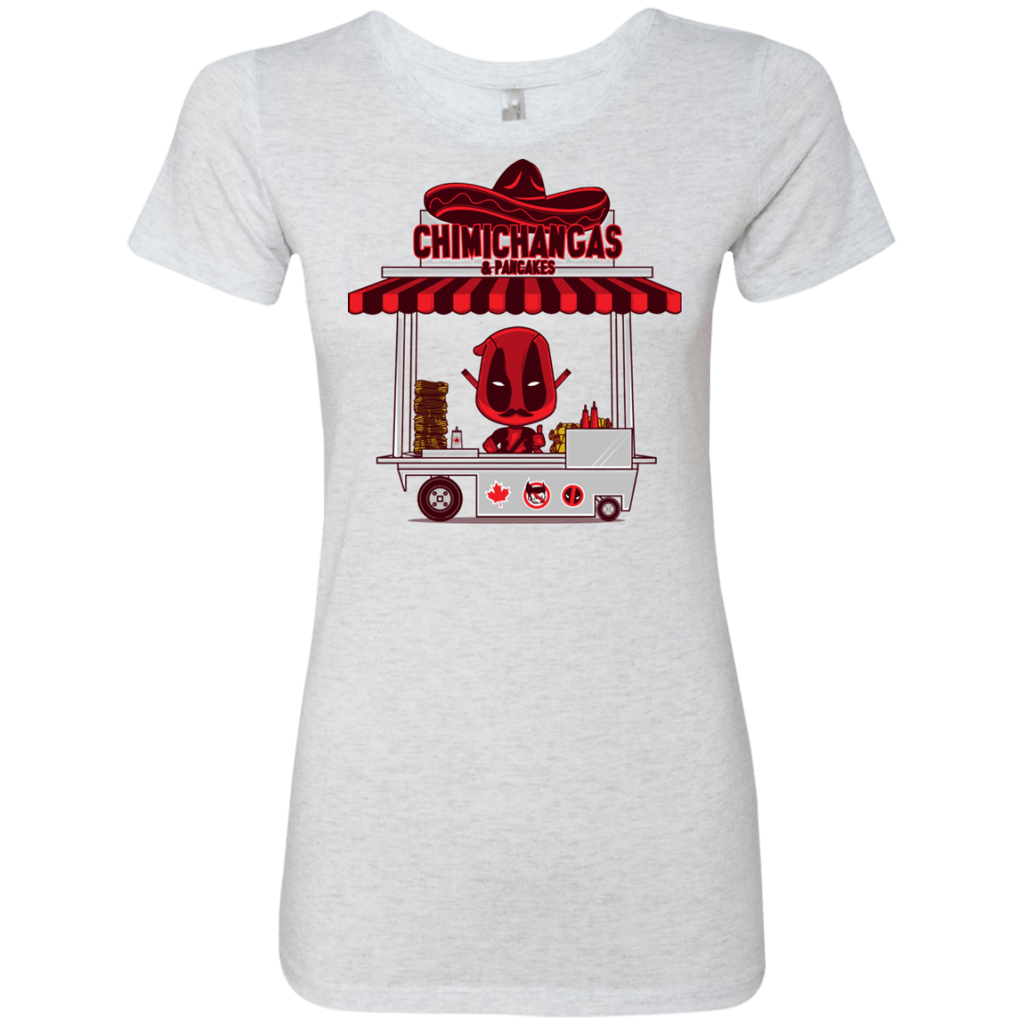 T-Shirts Heather White / S CHIMICHANGAS & PANCAKES Women's Triblend T-Shirt
