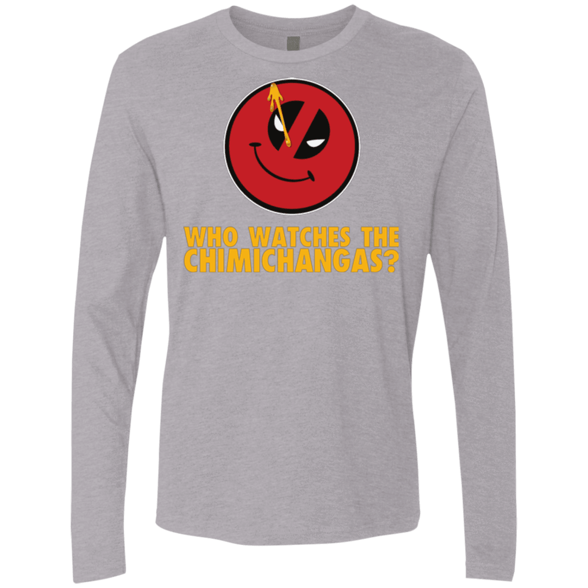 T-Shirts Heather Grey / Small Chimichangas V4 Men's Premium Long Sleeve