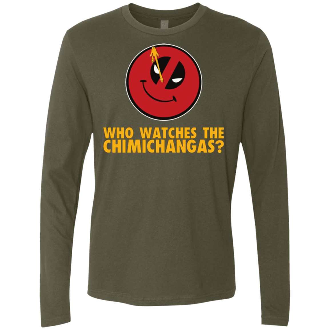 T-Shirts Military Green / Small Chimichangas V4 Men's Premium Long Sleeve