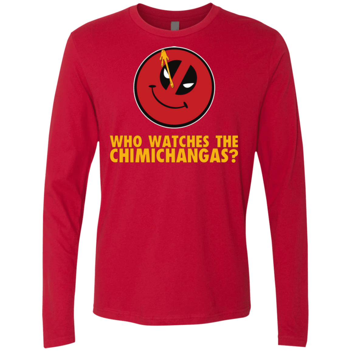 T-Shirts Red / Small Chimichangas V4 Men's Premium Long Sleeve