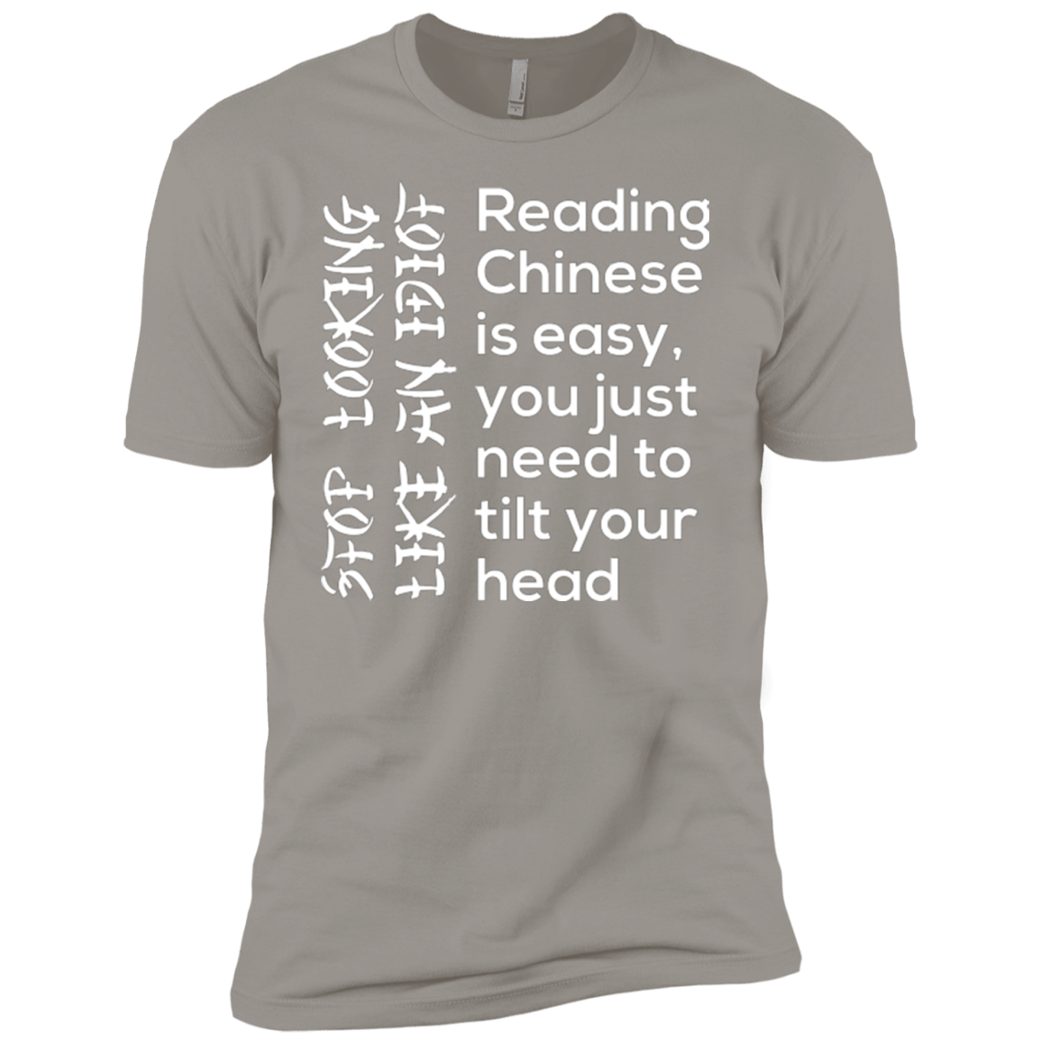 T-Shirts Light Grey / YXS Chinese Boys Premium T-Shirt