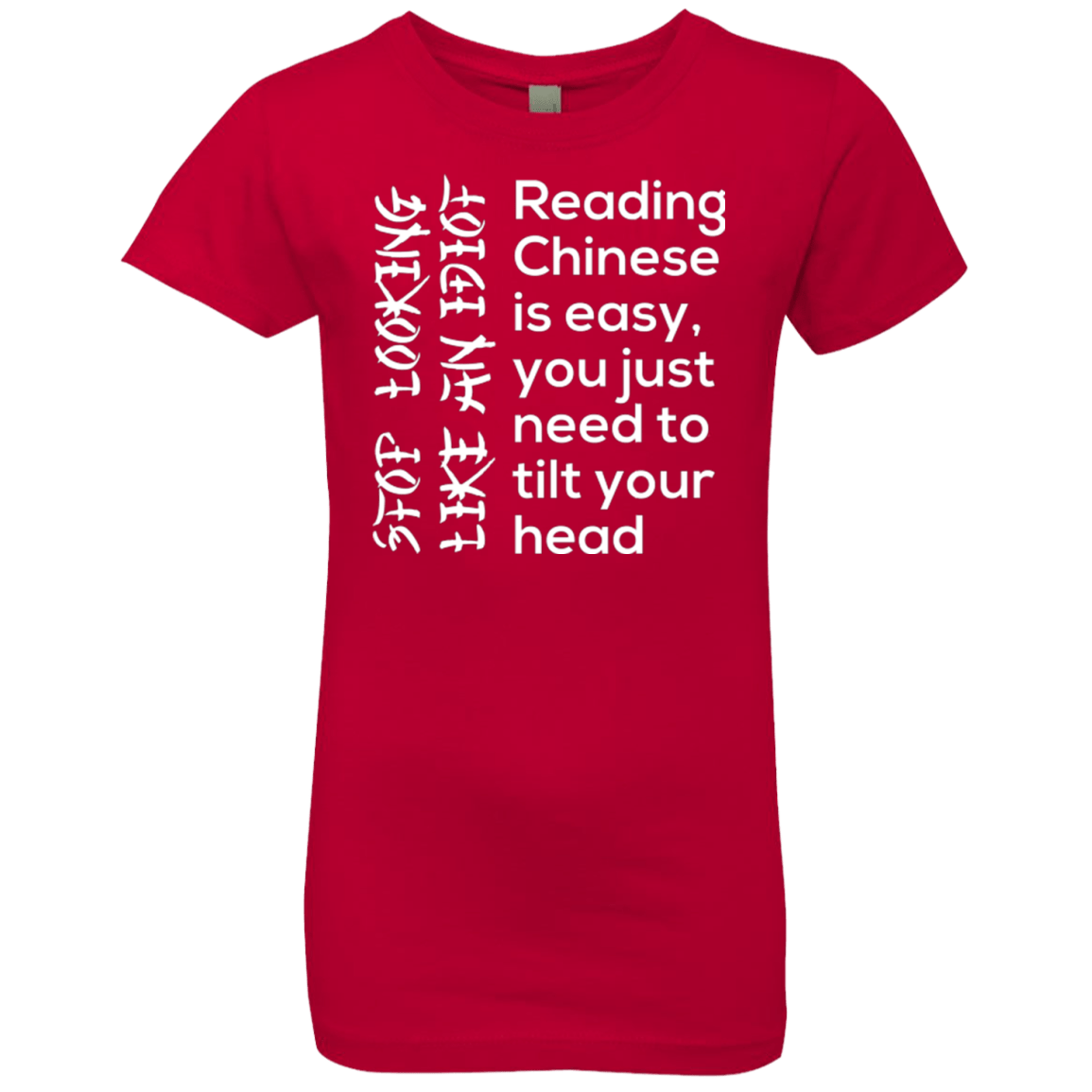 T-Shirts Red / YXS Chinese Girls Premium T-Shirt