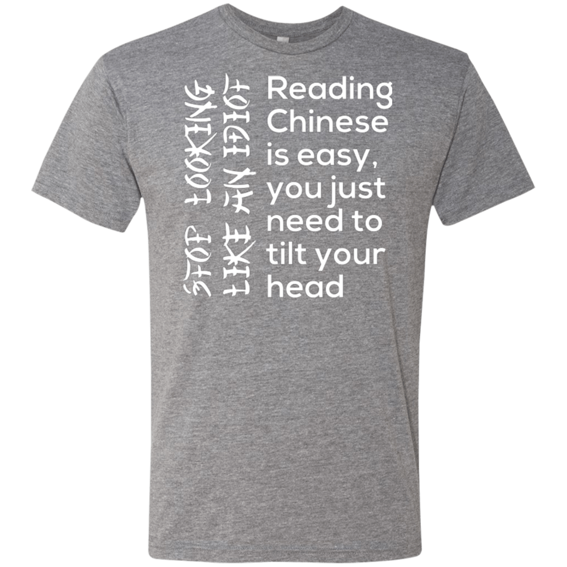 T-Shirts Premium Heather / Small Chinese Men's Triblend T-Shirt