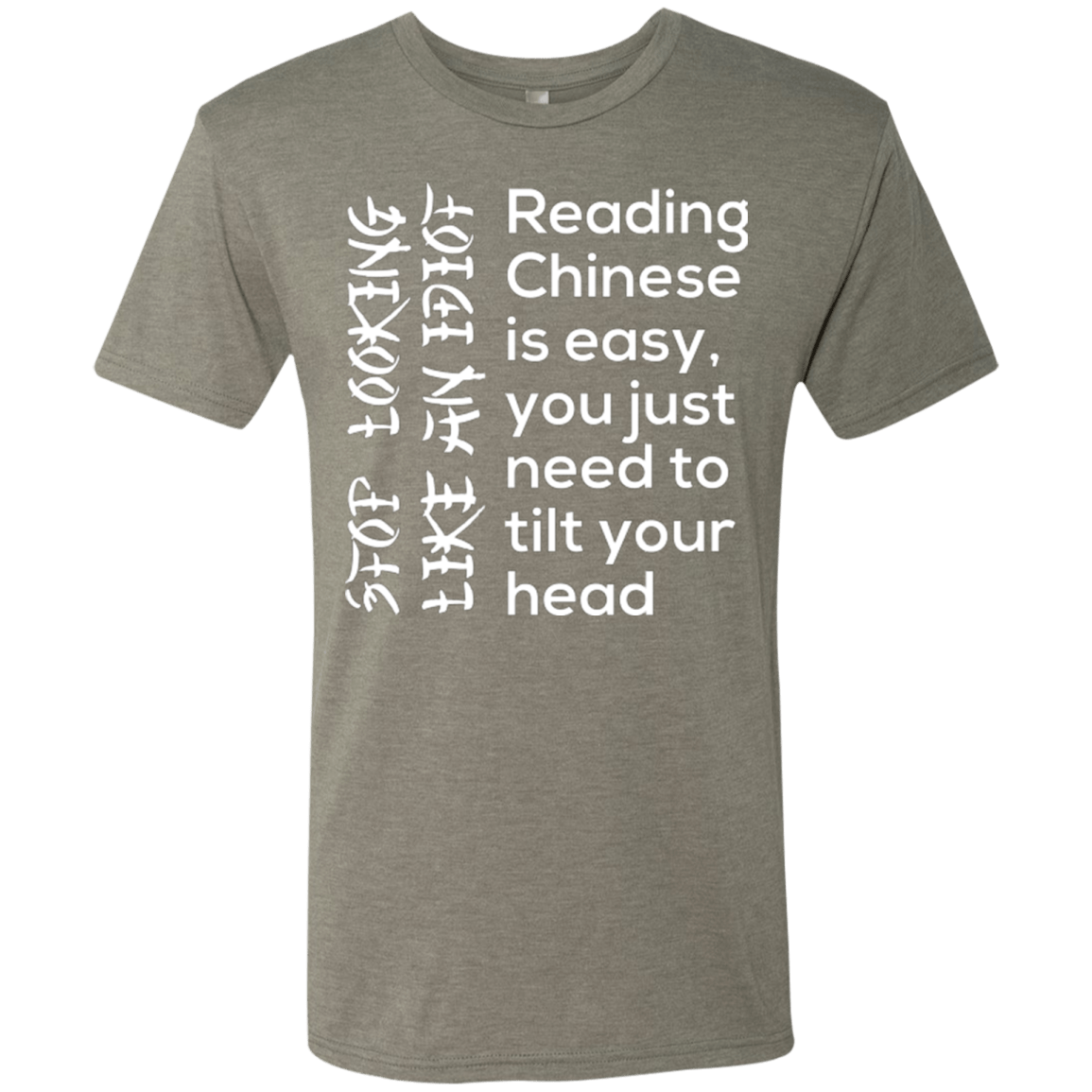 T-Shirts Venetian Grey / Small Chinese Men's Triblend T-Shirt