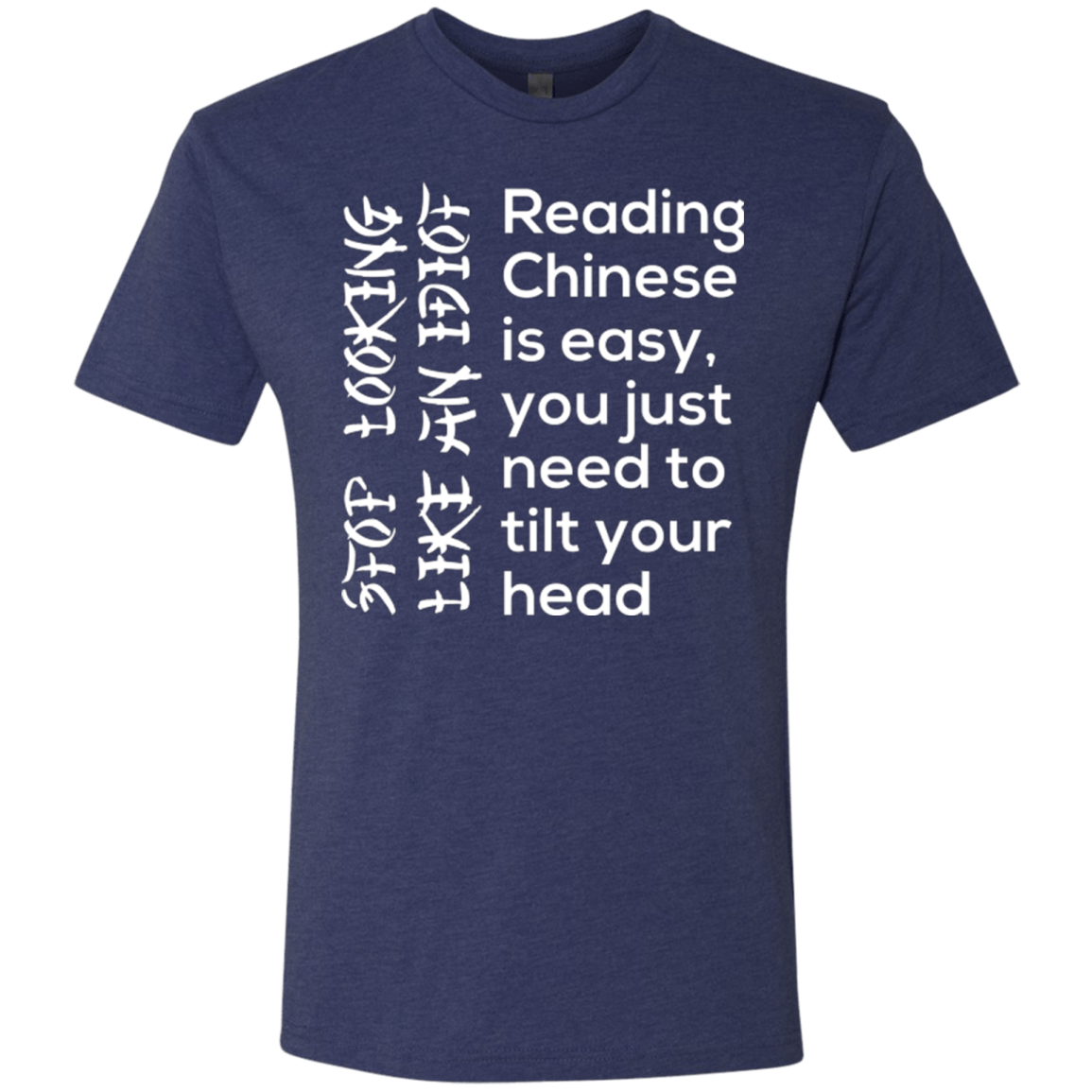 T-Shirts Vintage Navy / Small Chinese Men's Triblend T-Shirt