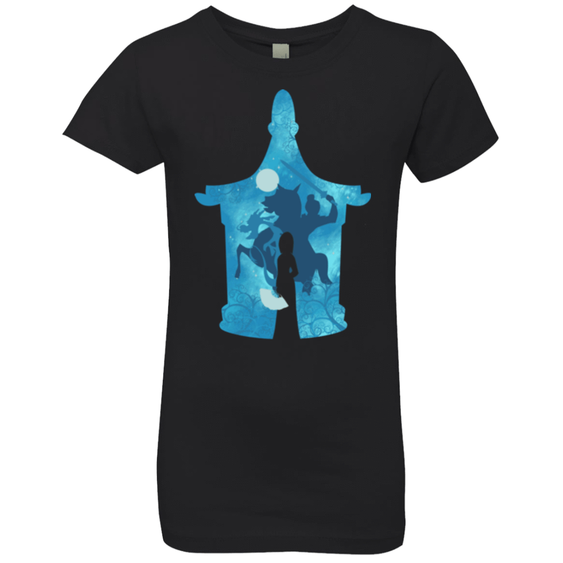 T-Shirts Black / YXS Chinese Portrait Girls Premium T-Shirt