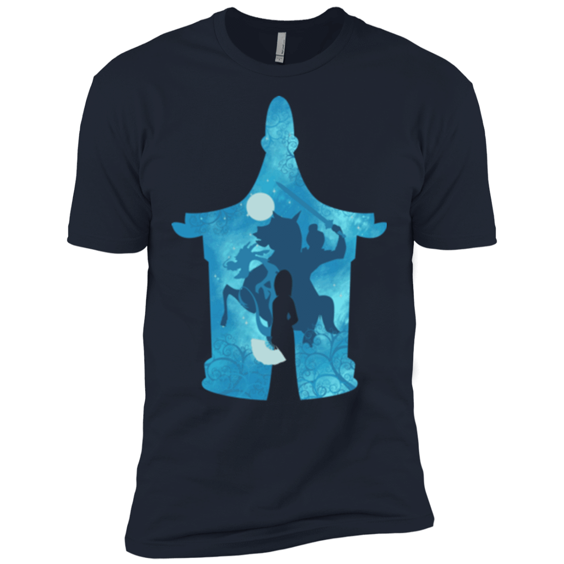 T-Shirts Midnight Navy / X-Small Chinese Portrait Men's Premium T-Shirt