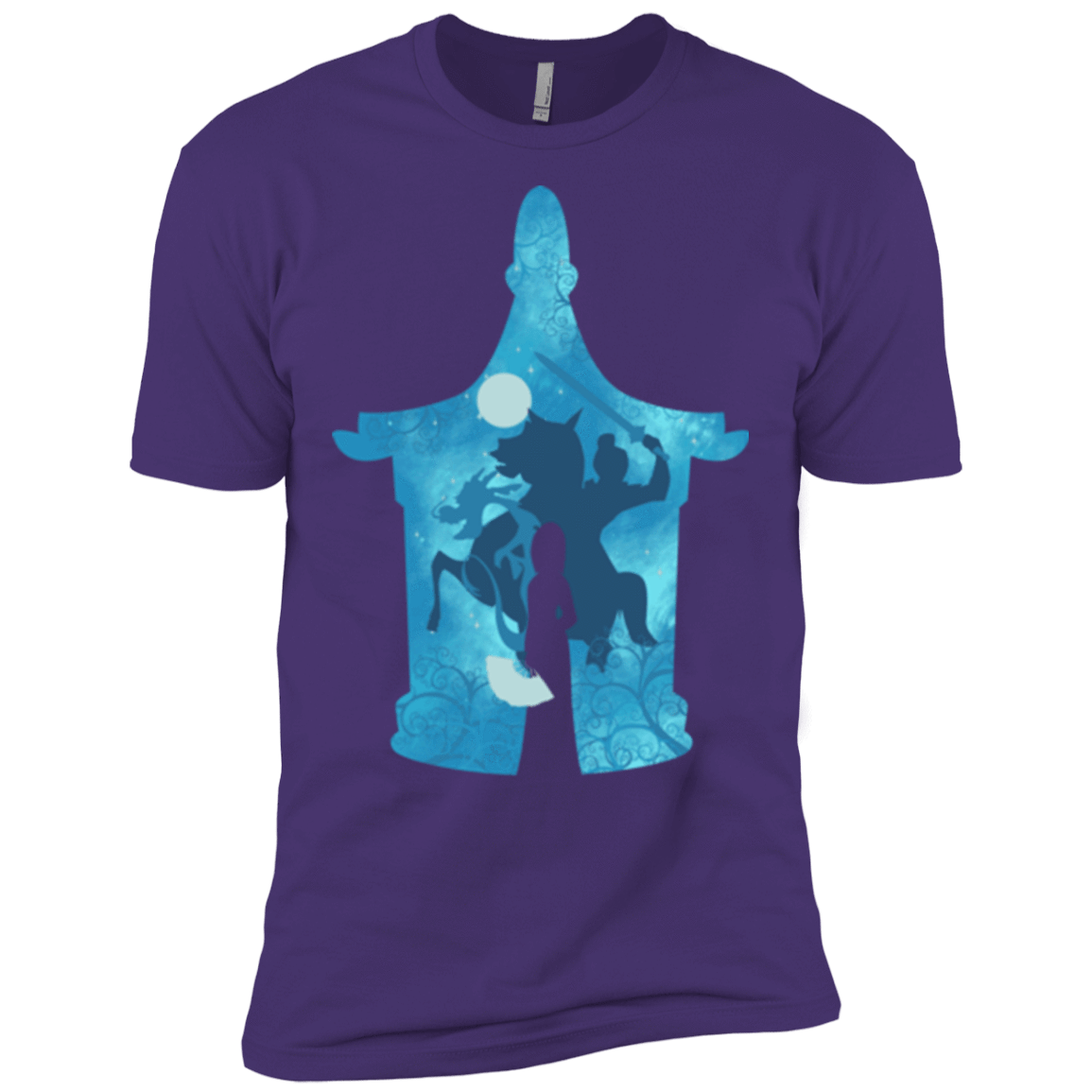 T-Shirts Purple Rush/ / X-Small Chinese Portrait Men's Premium T-Shirt