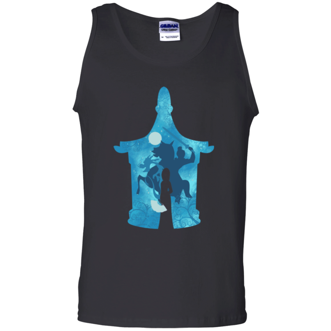 T-Shirts Black / S Chinese Portrait Men's Tank Top