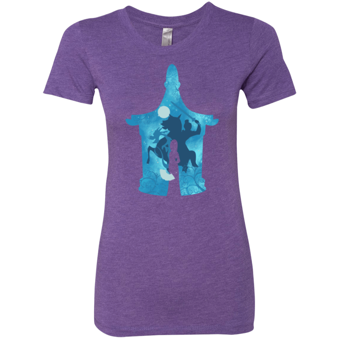 T-Shirts Purple Rush / S Chinese Portrait Women's Triblend T-Shirt
