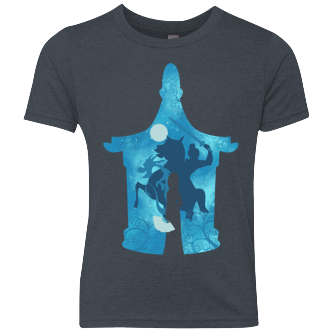 T-Shirts Vintage Navy / YXS Chinese Portrait Youth Triblend T-Shirt
