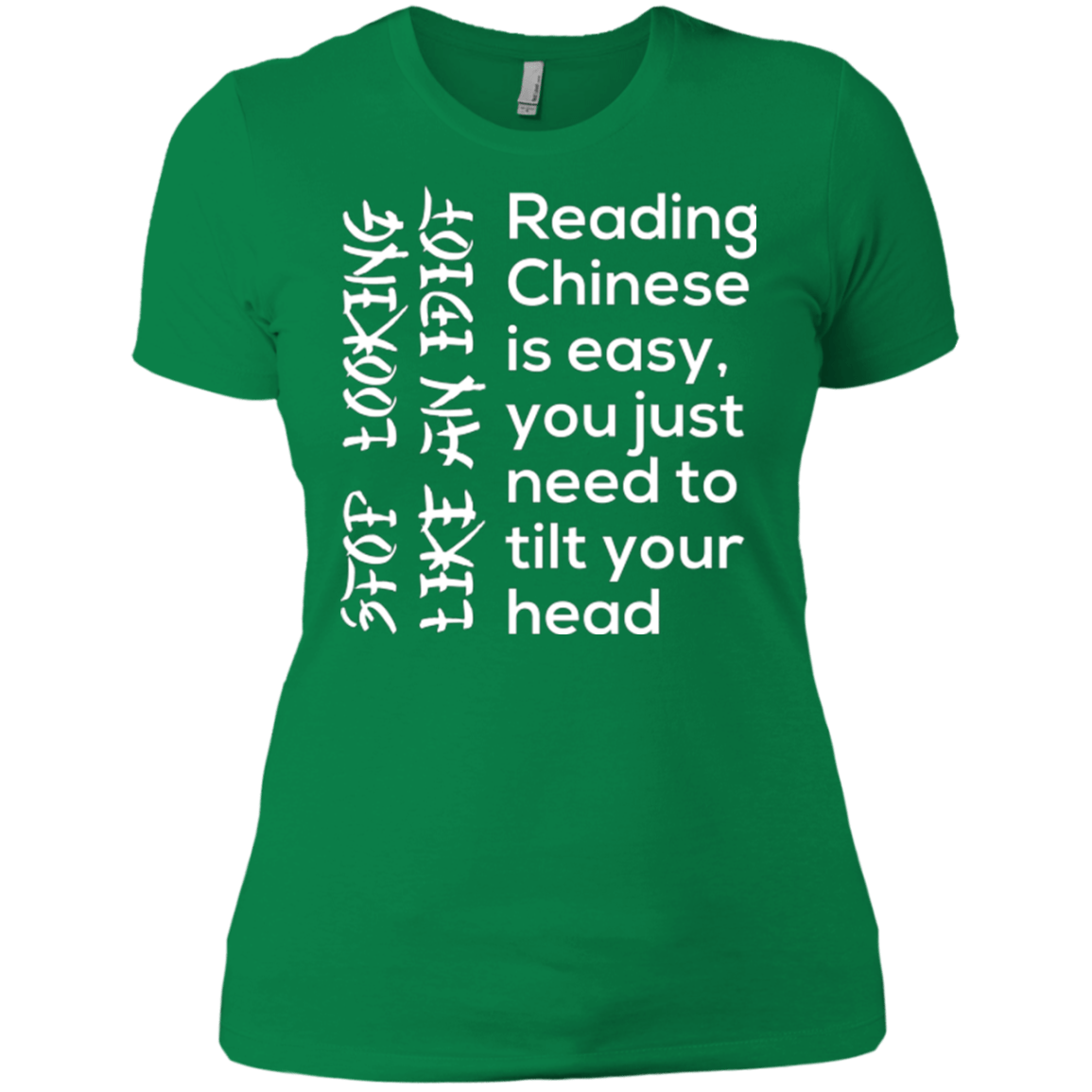 T-Shirts Kelly Green / X-Small Chinese Women's Premium T-Shirt