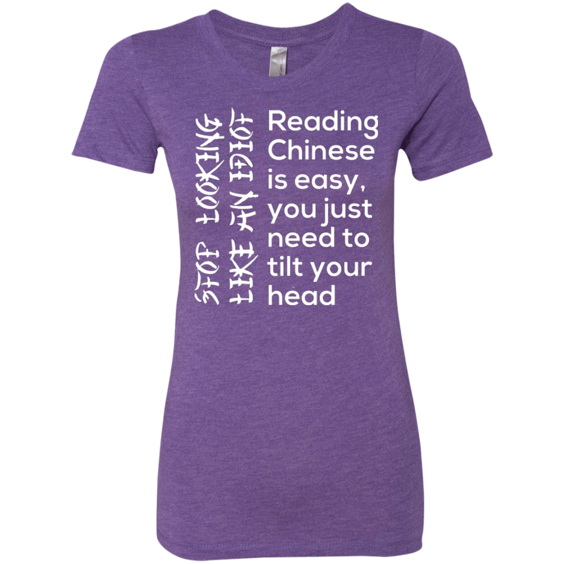 T-Shirts Purple Rush / Small Chinese Women's Triblend T-Shirt