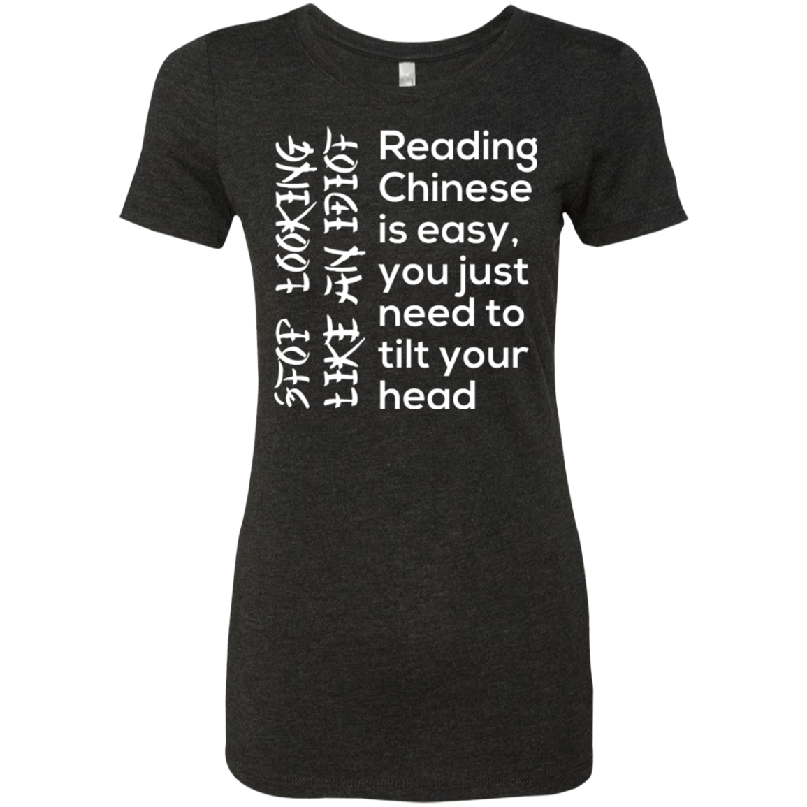 T-Shirts Vintage Black / Small Chinese Women's Triblend T-Shirt