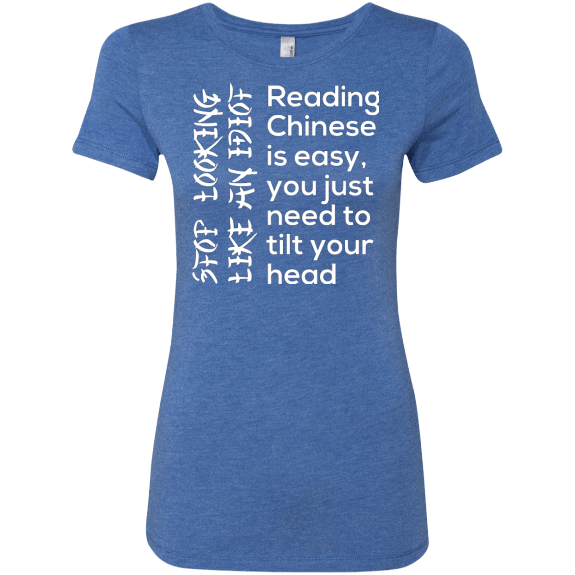 T-Shirts Vintage Royal / Small Chinese Women's Triblend T-Shirt