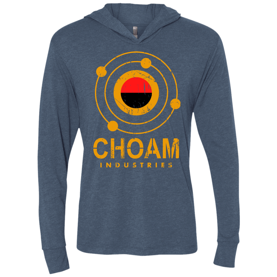 T-Shirts Indigo / X-Small Choam Triblend Long Sleeve Hoodie Tee