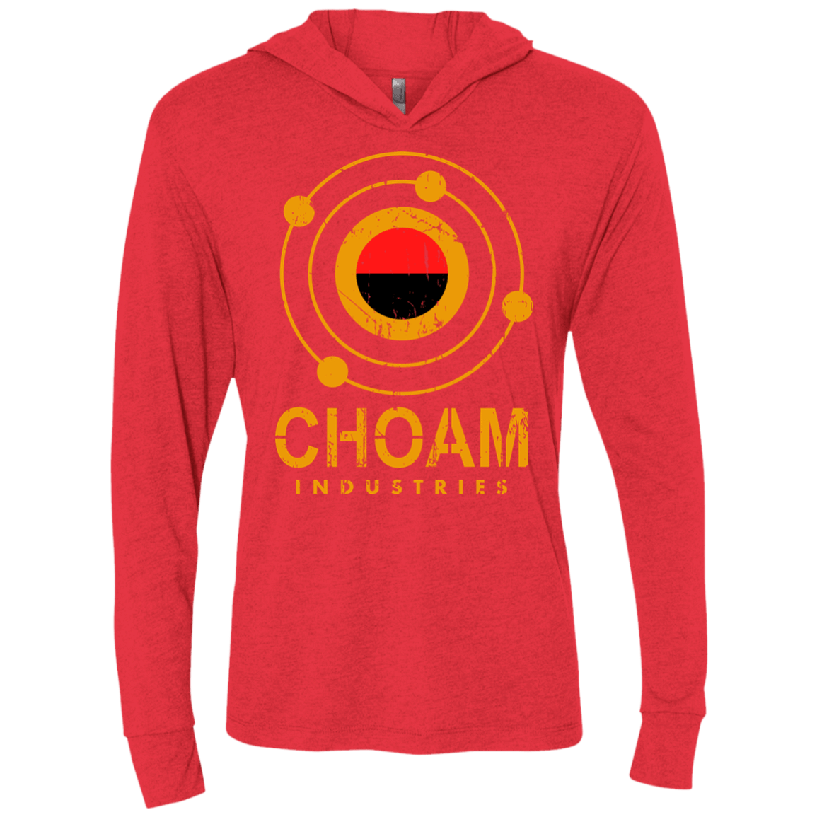 T-Shirts Vintage Red / X-Small Choam Triblend Long Sleeve Hoodie Tee