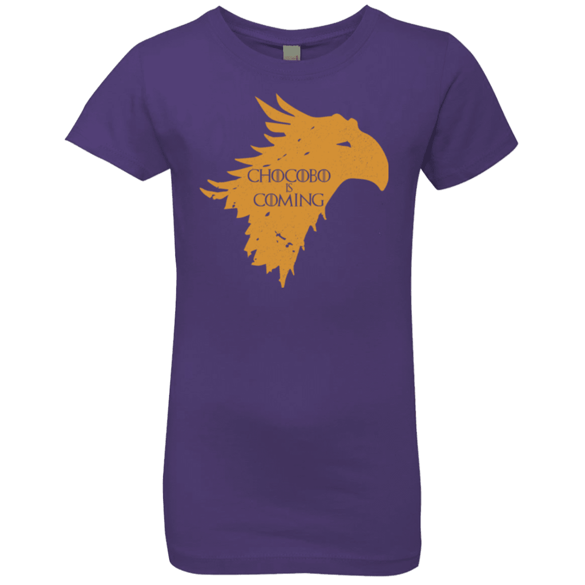 T-Shirts Purple Rush / YXS Chocobo is Coming Girls Premium T-Shirt