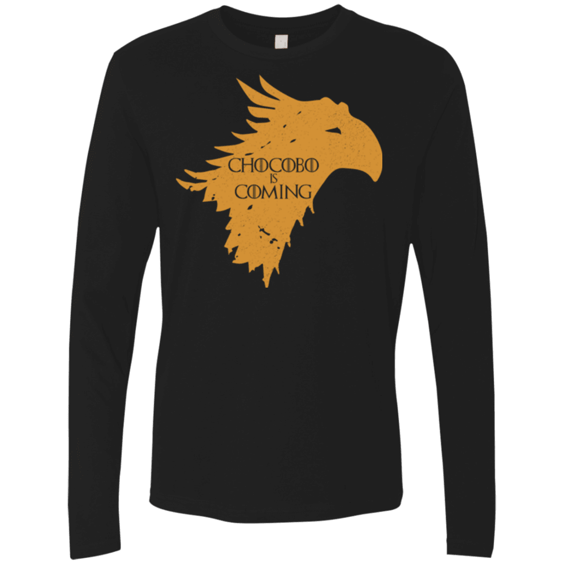 T-Shirts Black / Small Chocobo is Coming Men's Premium Long Sleeve